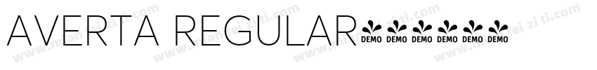 AVERTA REGULAR字体转换